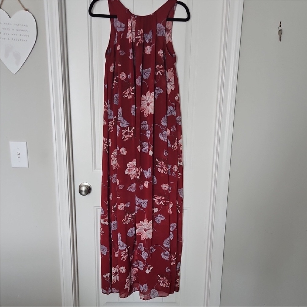 Floral Red Mini Dress